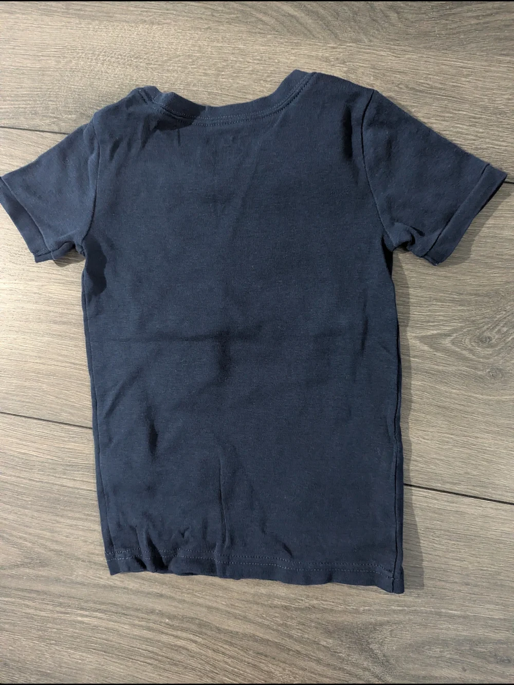 Old Navy Navy Short Sleeve Tee with Yellow 'Hero in Training' Fire Truck Graphic